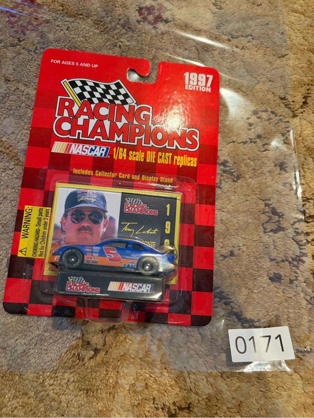 NWT Terry Labonte NASCAR Die-Cast Toy Car - Blue